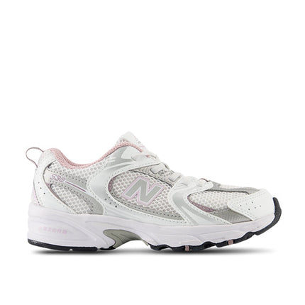 New Balance Little Kid's 530 White with Mid Century Pink PZ530GK
