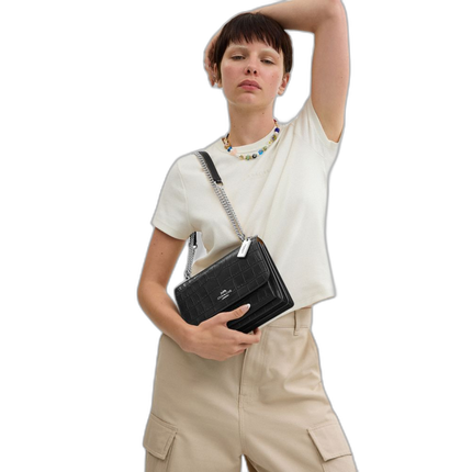 Coach Women's Klare Crossbody Bag Silver/Black