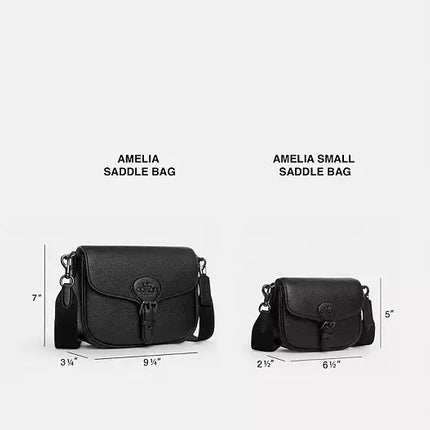 Coach Women's Amelia Saddle Bag Gold/Black
