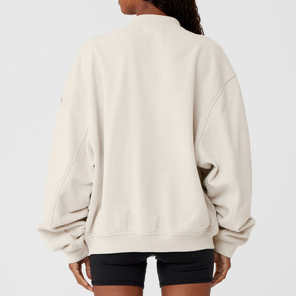 alo Women's Renown Varsity Jacket - Bone