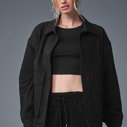 alo Women's Unisex One Up Jacket - Black