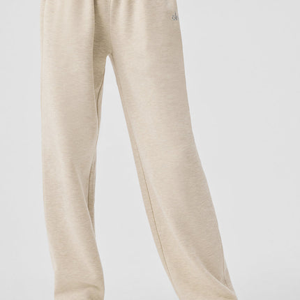 alo Women's Accolade Straight Leg Sweatpant - Oatmeal Heather