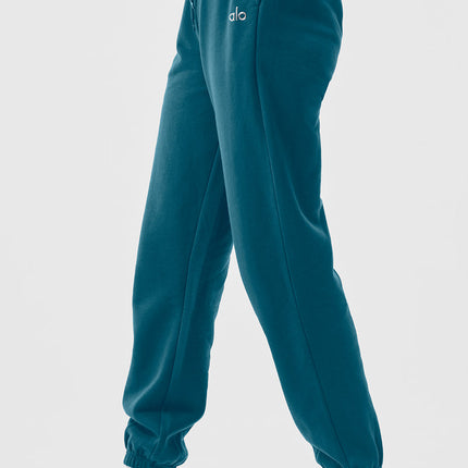 alo Women's Accolade Sweatpant - Oceanic Teal