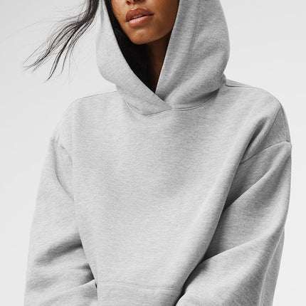 alo Women's Bae Hoodie - Athletic Heather Grey