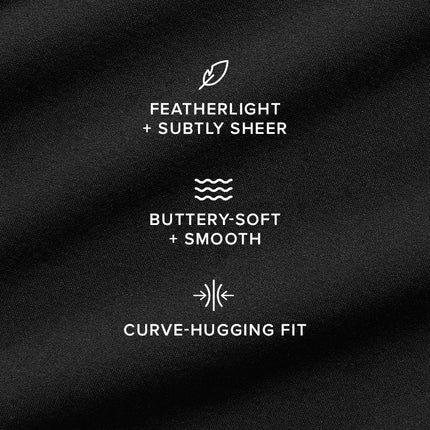 alo Women's Asymmetric Sheer Glow Long Sleeve - Black