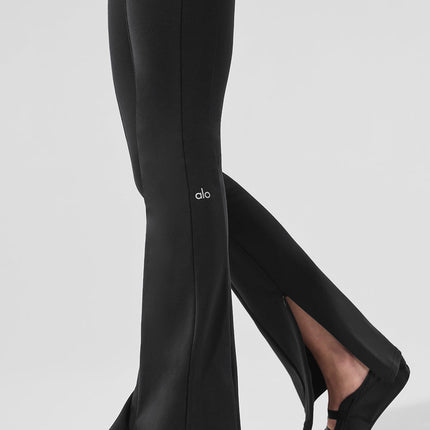 alo Women's High-Waist Zip It Flare Legging - Black