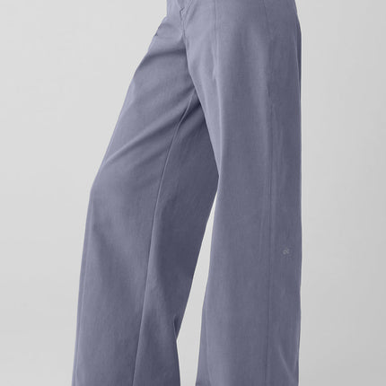 alo Women's High-Waist Risk Taker Trouser - Fog