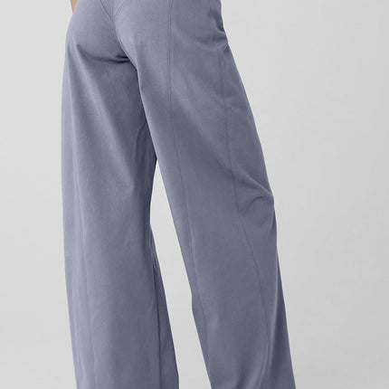 alo Women's High-Waist Risk Taker Trouser - Fog