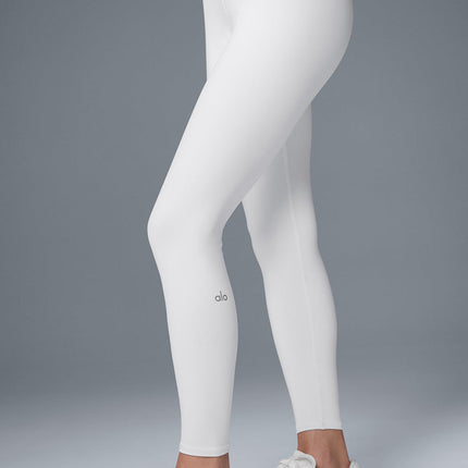 alo Women's 7/8 High-Waist Airbrush Legging - White