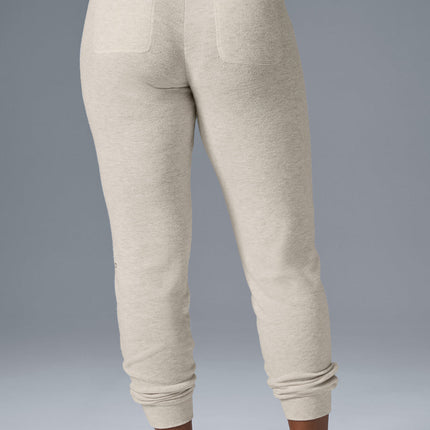 alo Women's Soho Sweatpant - Oatmeal Heather