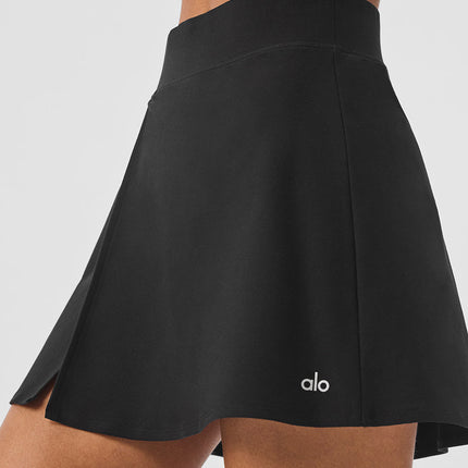alo Women's Alosoft Backspin Skirt - Black