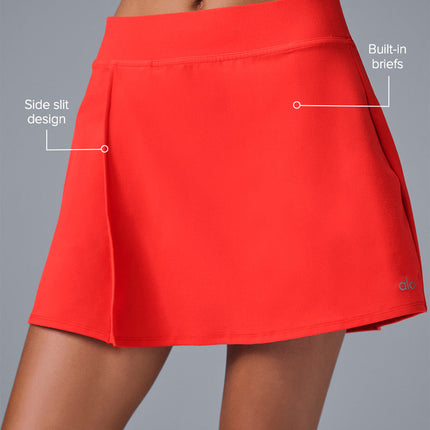alo Women's Alosoft Backspin Skirt - Red Hot Summer