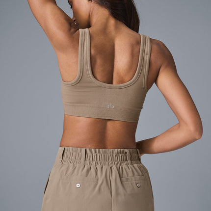 alo Women's Fan Club Mini Skirt - Gravel