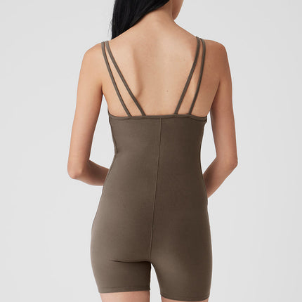 alo Women's Alosoft Suns Out Onesie - Olive Tree