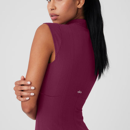 alo Women's Run It Back Dress - Wild Berry