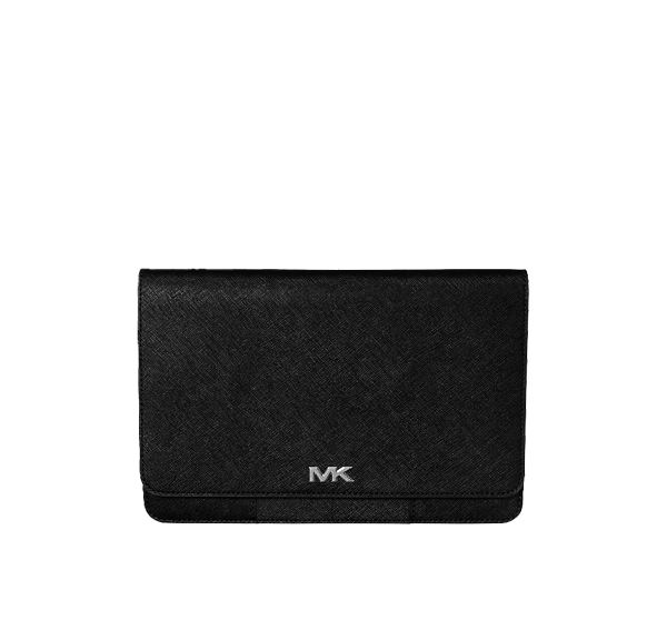 Michael Kors Men Rivington Large Saffiano Leather Wallet Black