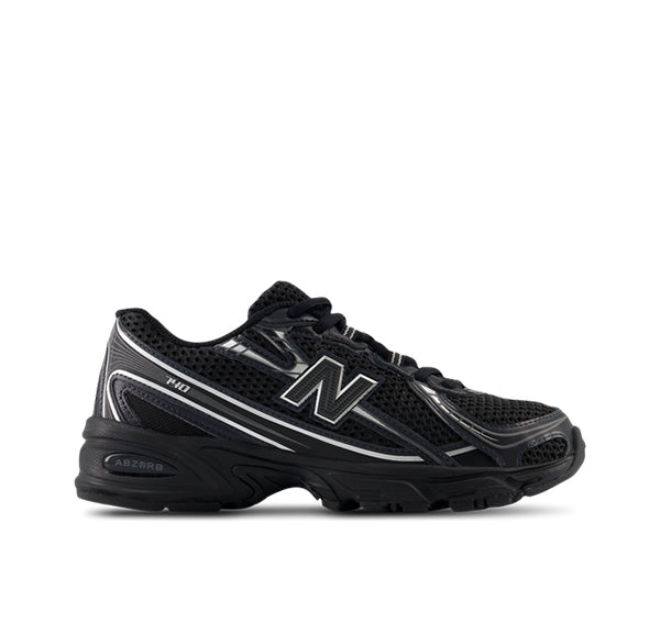 New Balance Grade School 740 Black with Silver Metalic GR740BM