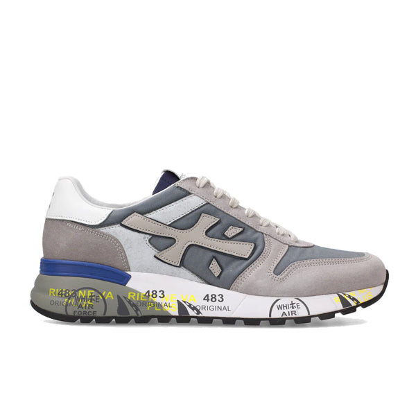 Premiata Men's Mick Sneakers Gray/Blue 6611