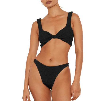 HUNZA G Women's Juno Bikini Black