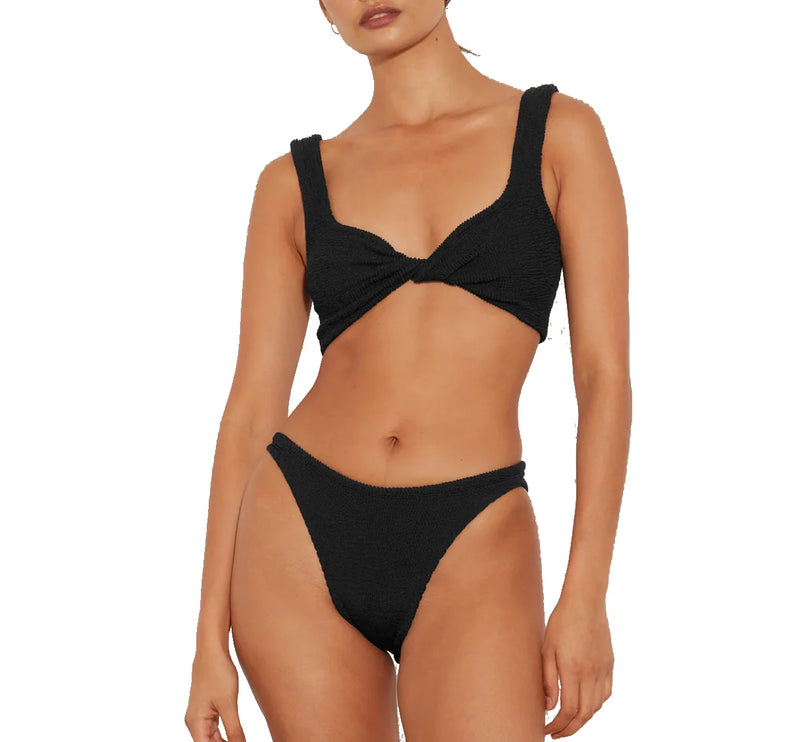 HUNZA G Women's Juno Bikini Black