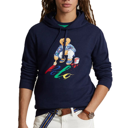 Polo Ralph Lauren Men's Polo Bear Fleece Hoodie Cruise Navy