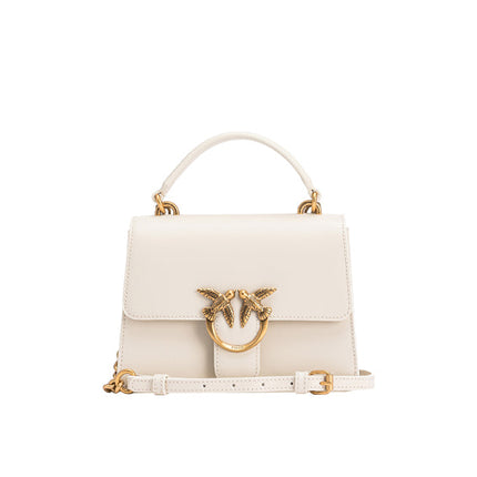 Pinko Women's Mini Love Bag One Top Handle Light Simply White