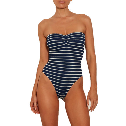 HUNZA G Women's Brooke Swim Navy/White