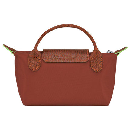 Longchamp Women's Le Pliage Green Pouch With Handle Chestnut