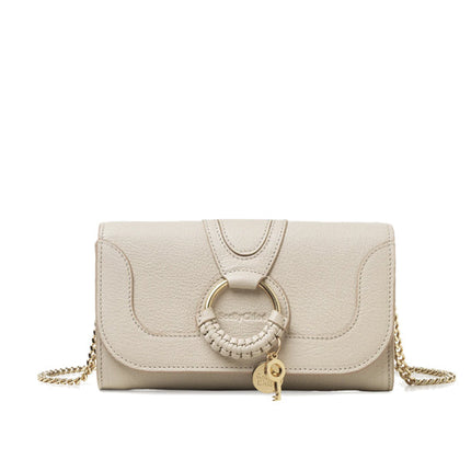 See By Chloé Women's Hana Chain Wallet Cement Beige