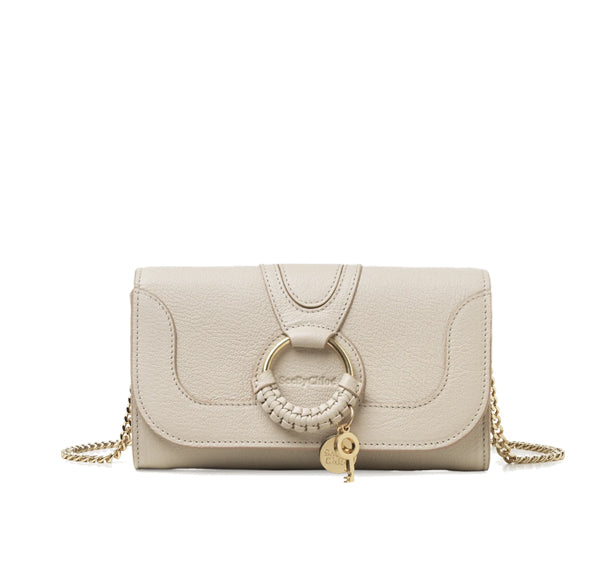 See By Chloé Women's Hana Chain Wallet Cement Beige