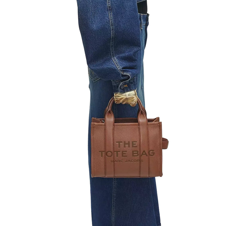 Marc Jacobs Women's The Leather Small Tote Bag Argan Oil
