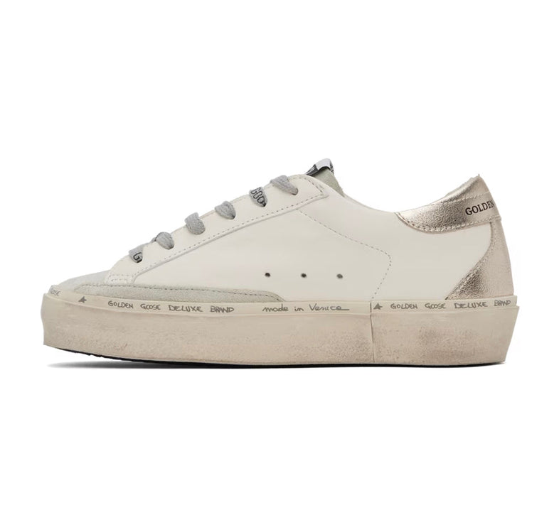 Golden Goose Women's Hi Star Sneakers White/Ice/Silver