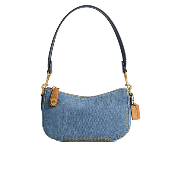 Coach Women's Swinger Bag 20 Brass/Indigo