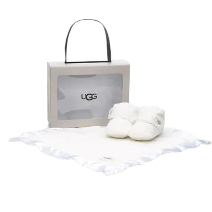 UGG Baby Bixbee Bootie And Lovey Blanket Vanilla