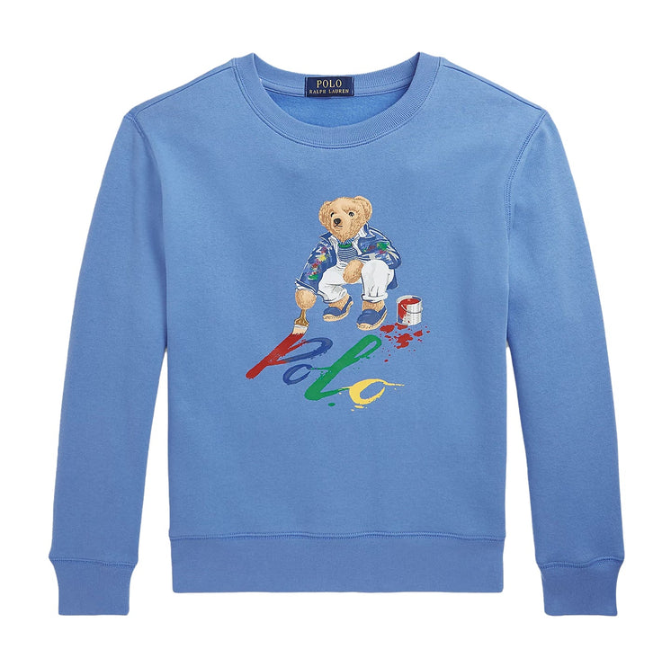 Polo Ralph Lauren Boy's Polo Bear Fleece Sweatshirt Summer Blue