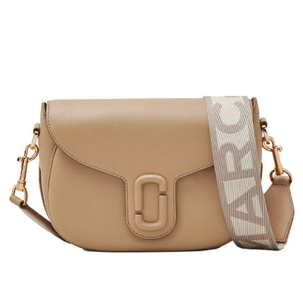 Marc Jacobs Women's The Covered J Marc Large Saddle Bag Camel