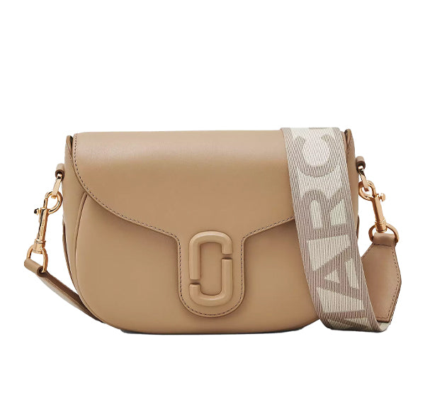 Marc Jacobs Women's The Covered J Marc Large Saddle Bag Camel