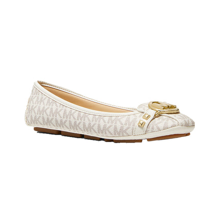 Michael Kors Women's Fulton Studded Logo Moccasin Vanilla