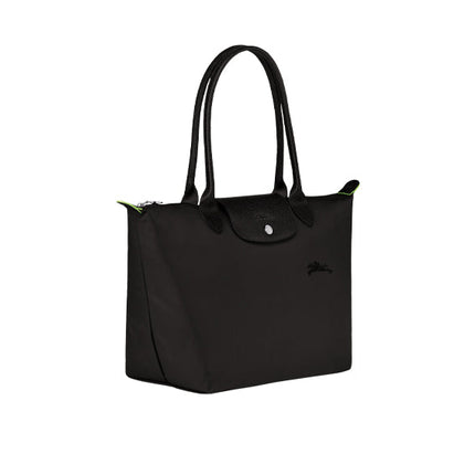 Longchamp Women's Le Pliage Green M Tote Bag Black