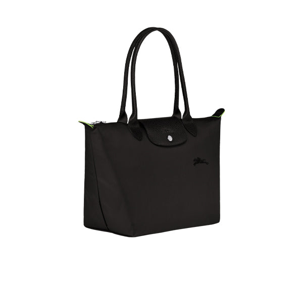 Longchamp Women's Le Pliage Green M Tote Bag Black