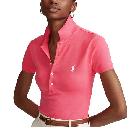 Polo Ralph Lauren Women's Slim Fit Stretch Polo Shirt Hot Pink