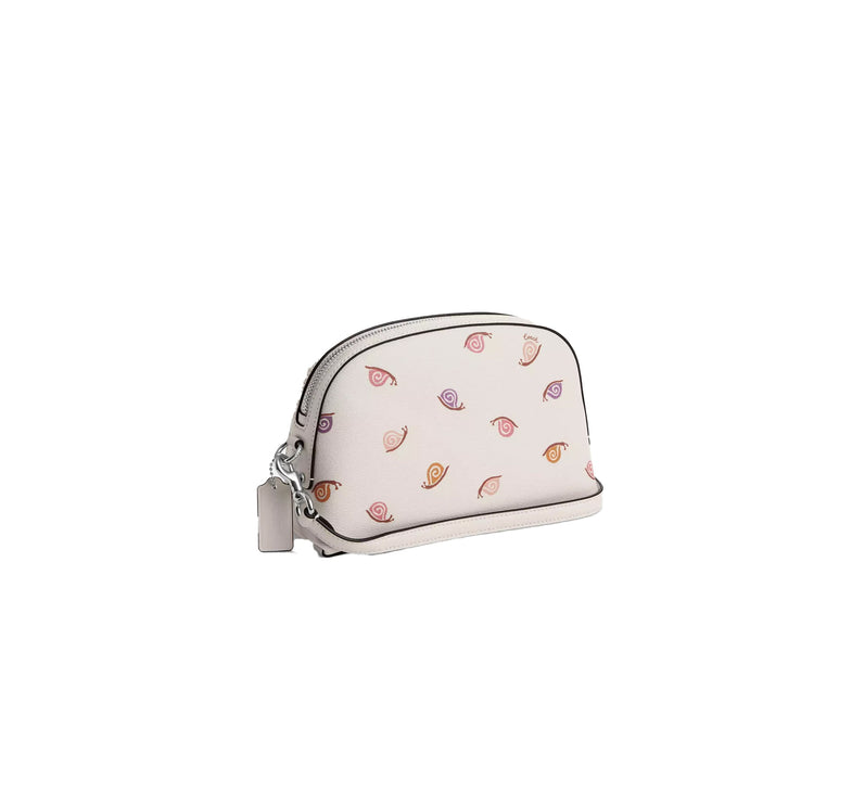 Coach Women's Madi Crossbody With Snail Print Silver/Chalk Multi