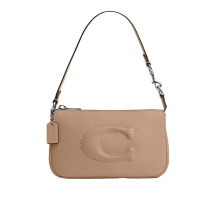 Coach Women's Nolita 19 Silver/Taupe - Ready to Ship