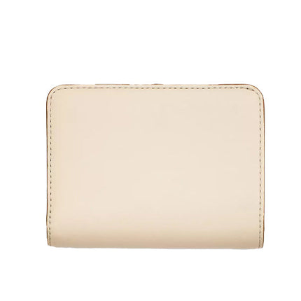 Marc Jacobs Women's The Leather J Marc Mini Compact Wallet Cloud White