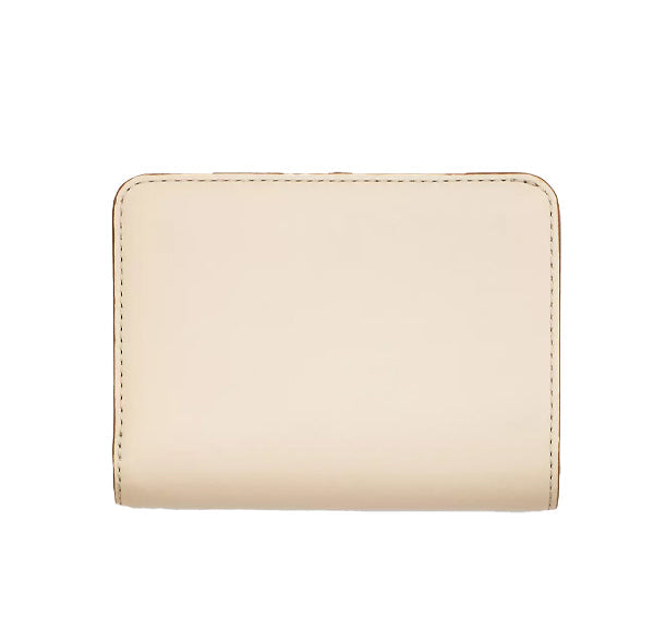 Marc Jacobs Women's The Leather J Marc Mini Compact Wallet Cloud White