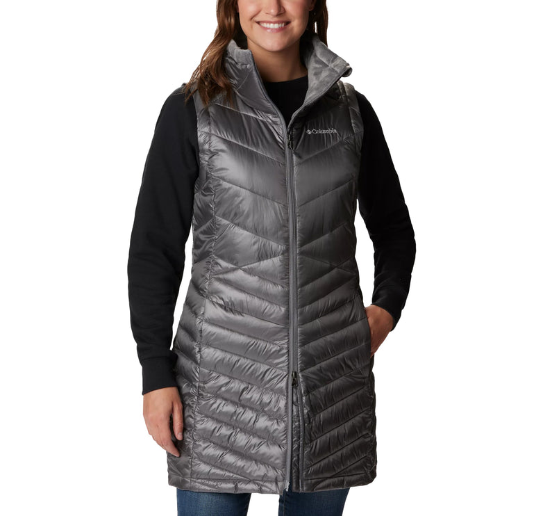 Columbia Women's Joy Peak Long Vest City Grey