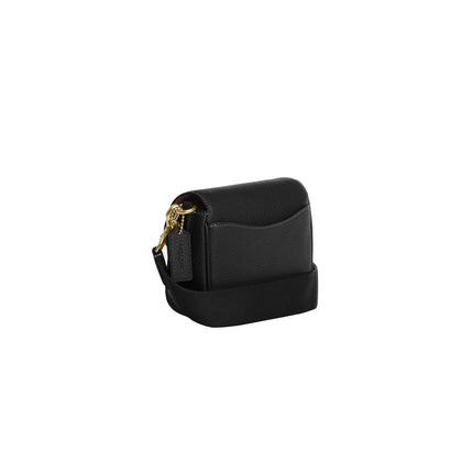 Coach Women's Amelia Small Saddle Bag Gold/Black