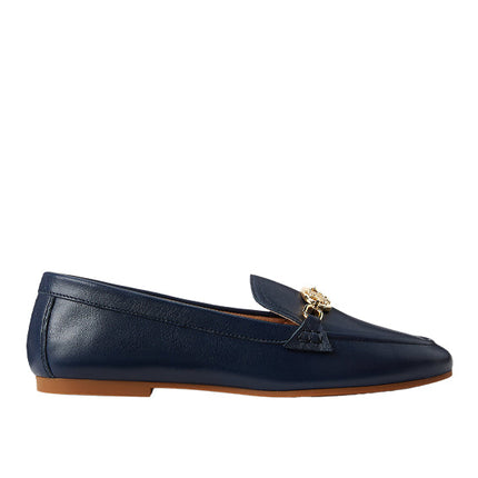 Polo Ralph Lauren Women's Averi Nappa Leather Loafer Refined Navy