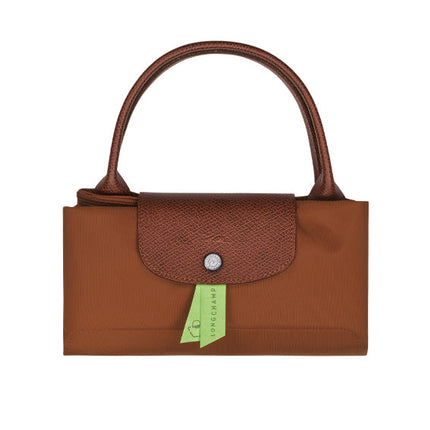 Longchamp Women's Le Pliage Green M Handbag Cognac