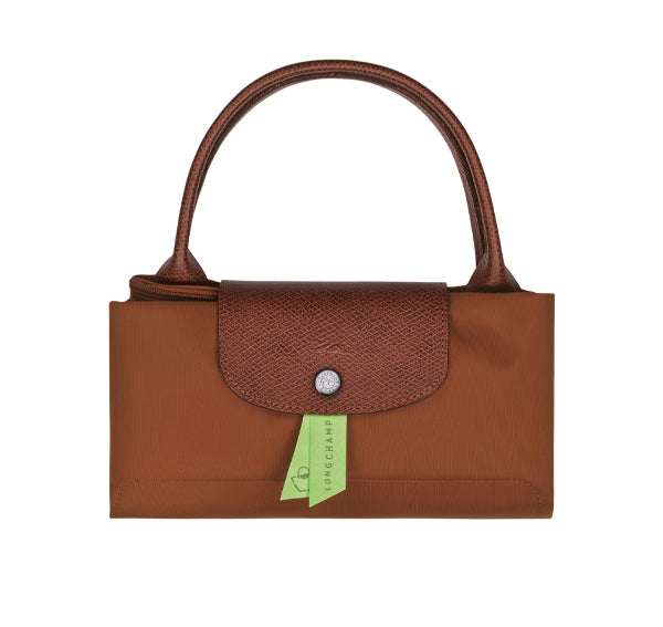 Longchamp Women's Le Pliage Green M Handbag Cognac